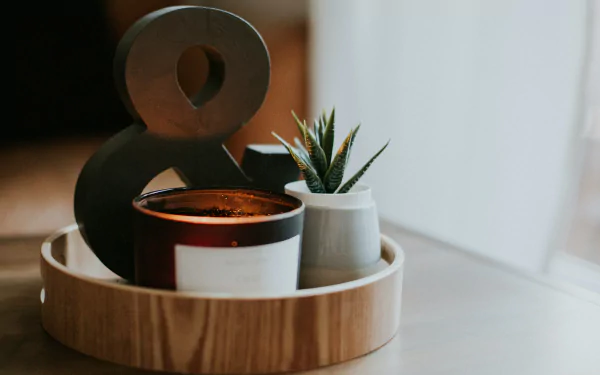  Brown and white round ceramic