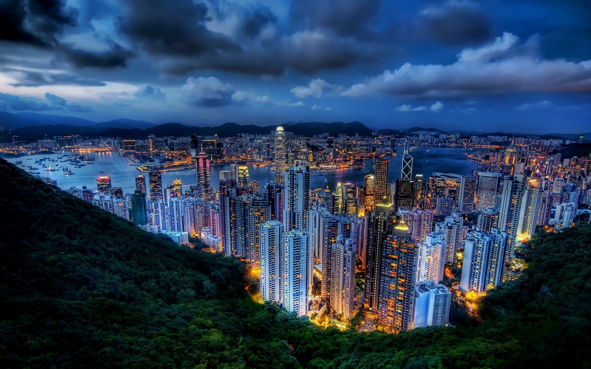 Hong Kong cityscape with stunning skyscrapers and urban landscapes.