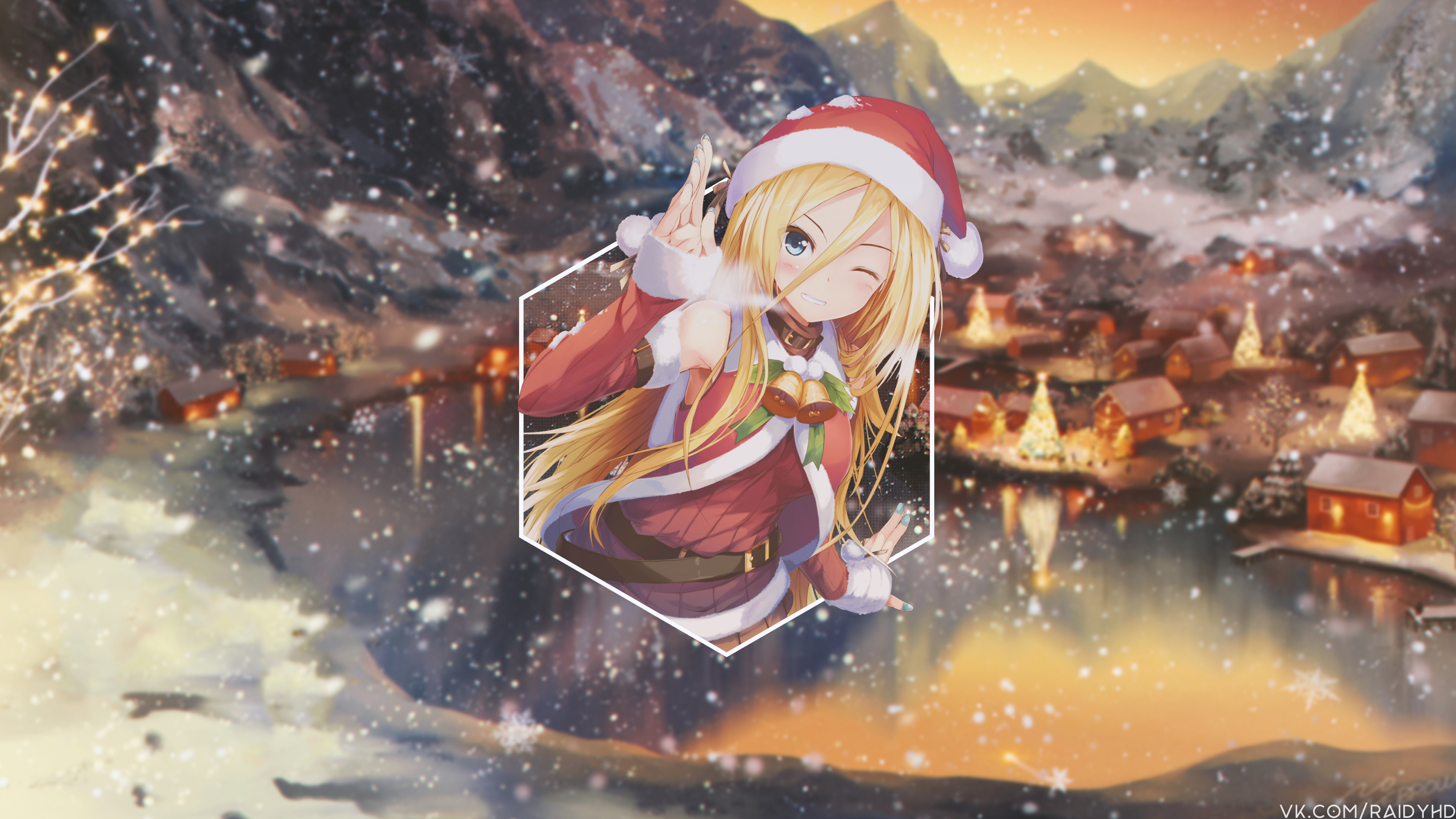 Anime Christmas 4k Ultra HD Wallpaper