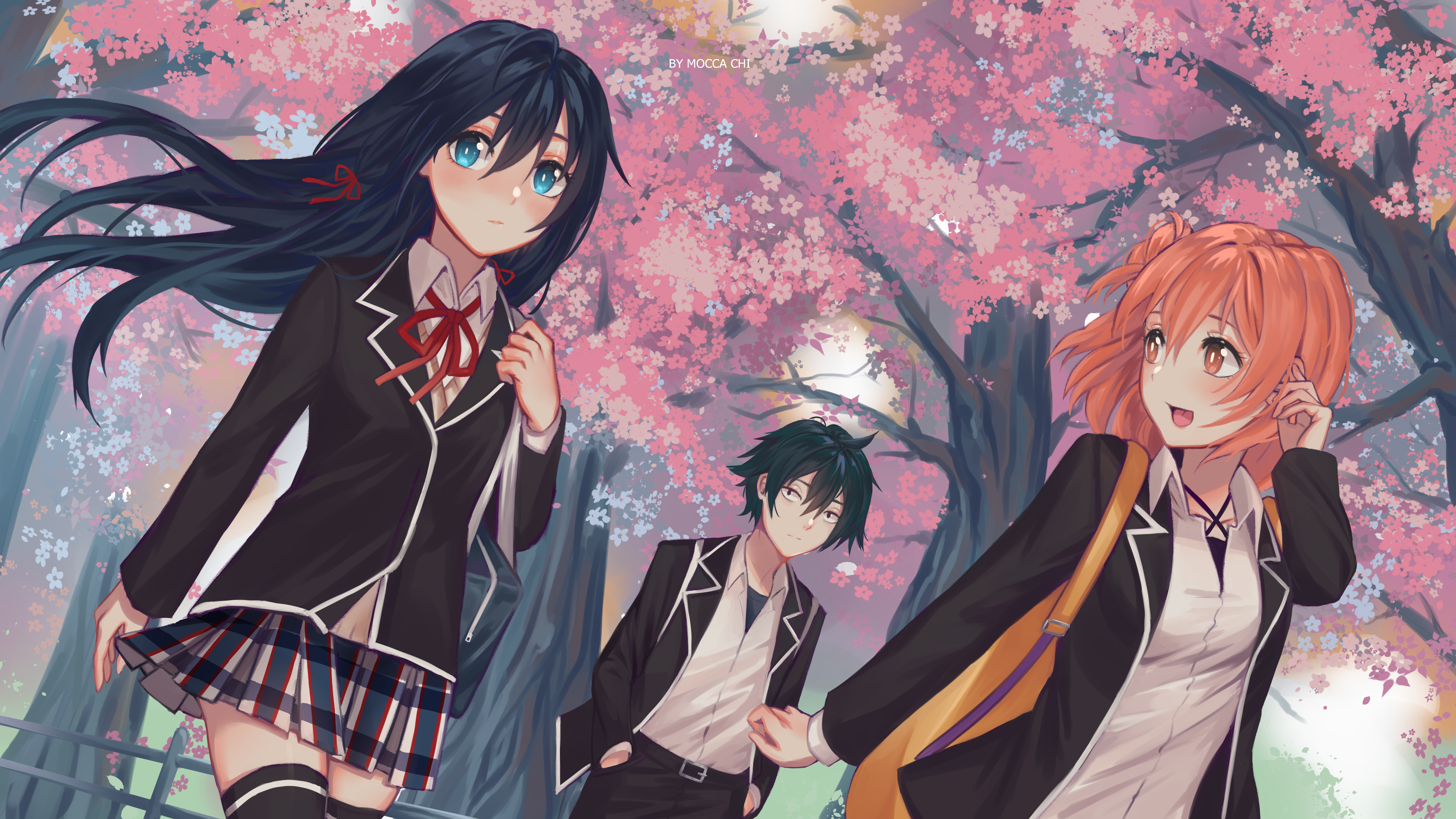 Anime My Teen Romantic Comedy SNAFU 8k Ultra HD Wallpaper by Mark Raquepo