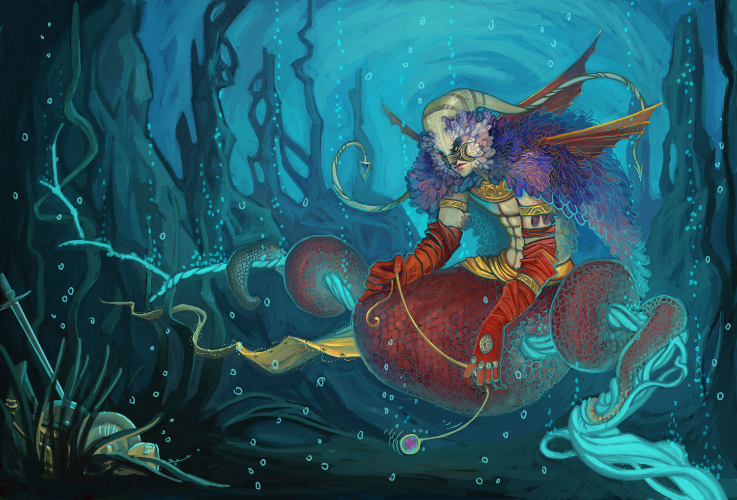 Fantasy-themed artistic desktop wallpaper