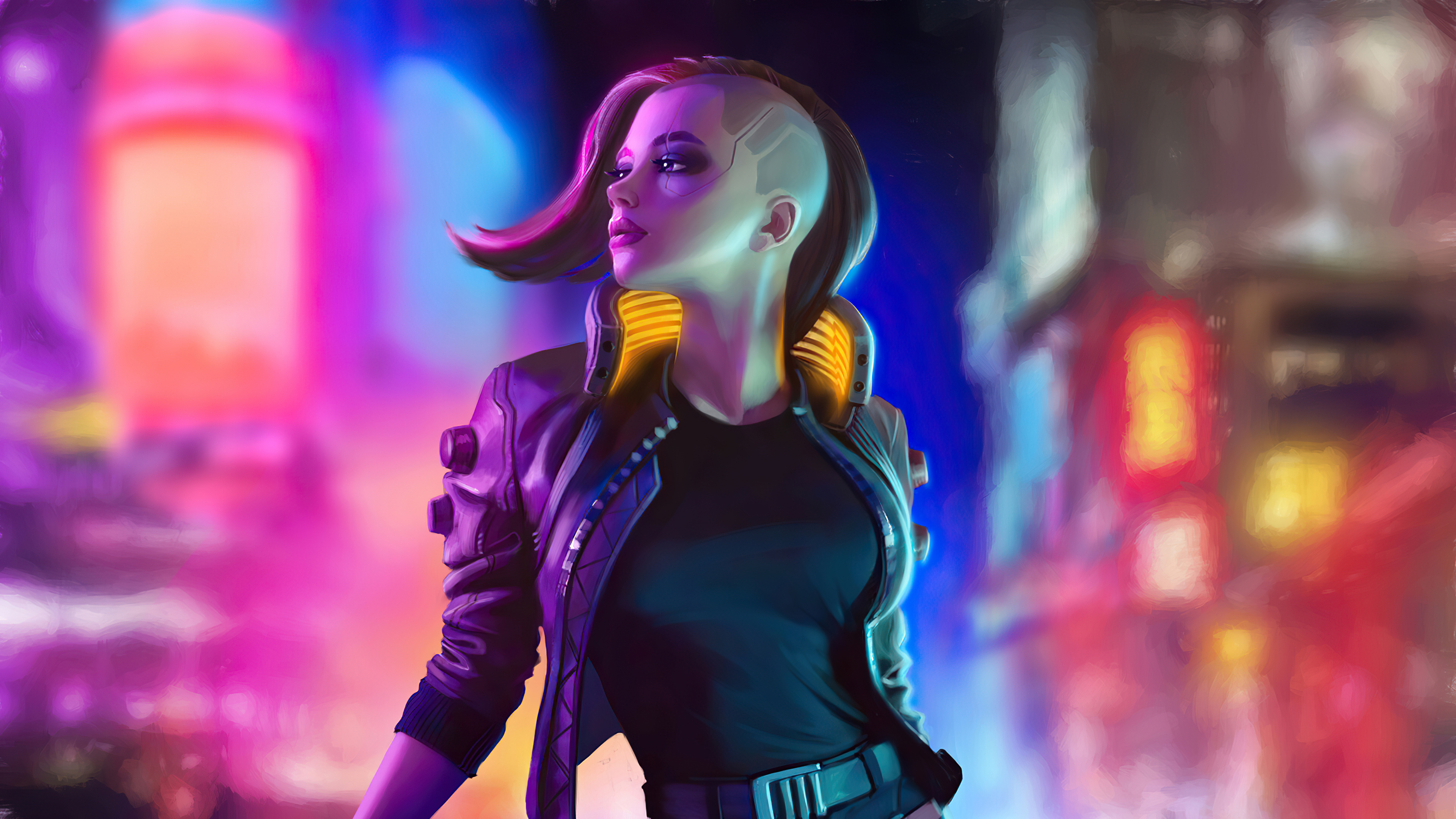 Cyberpunk girl HD wallpapers