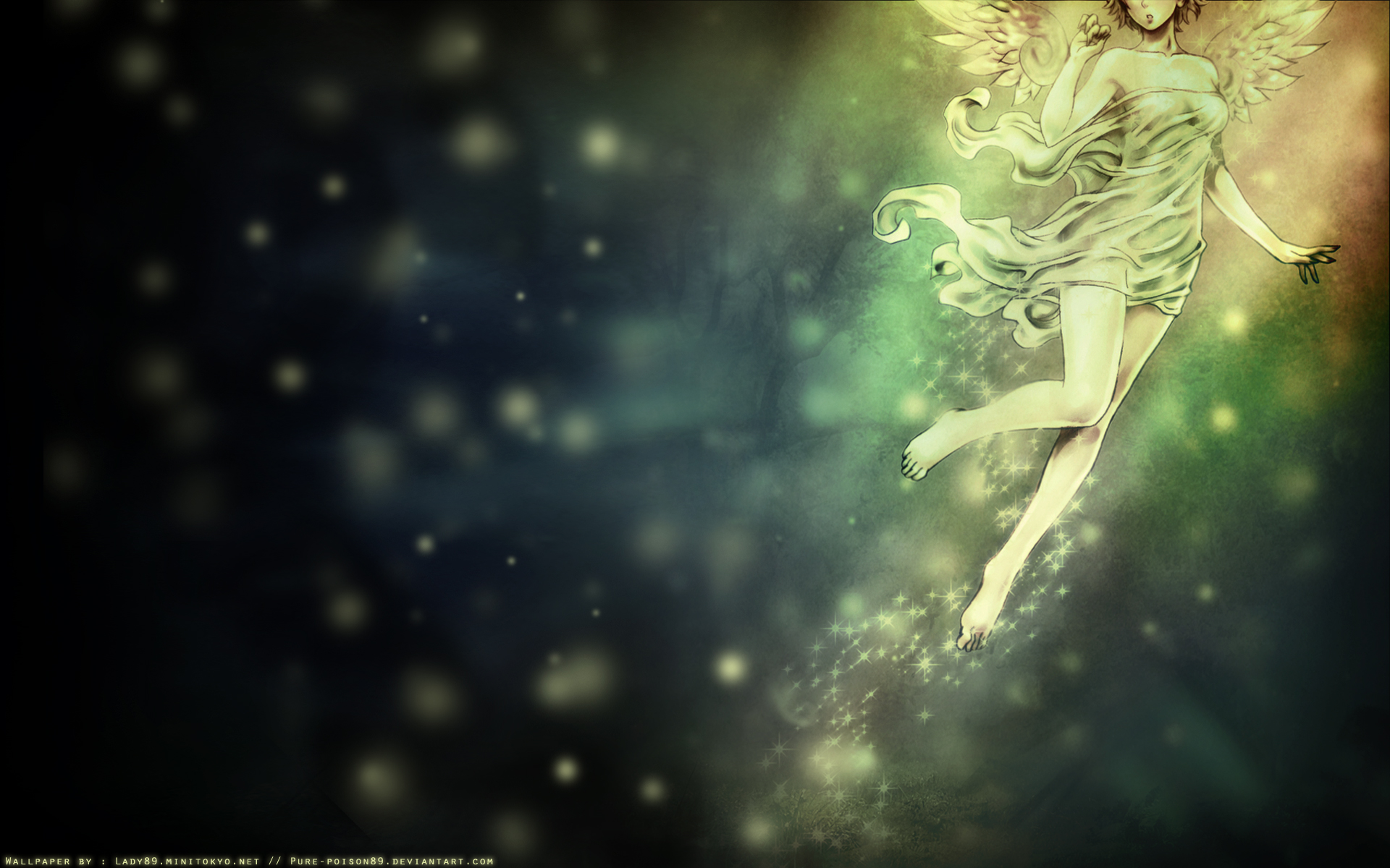 Angel anime desktop wallpaper by Pure-Poison89