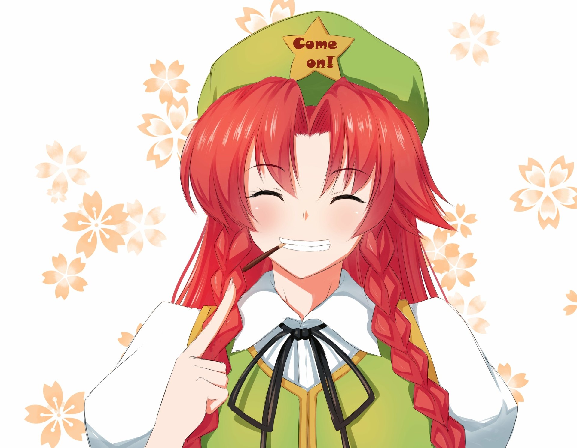 Download Hong Meiling Anime Touhou 4k Ultra HD Wallpaper by まっちゃきなこ。