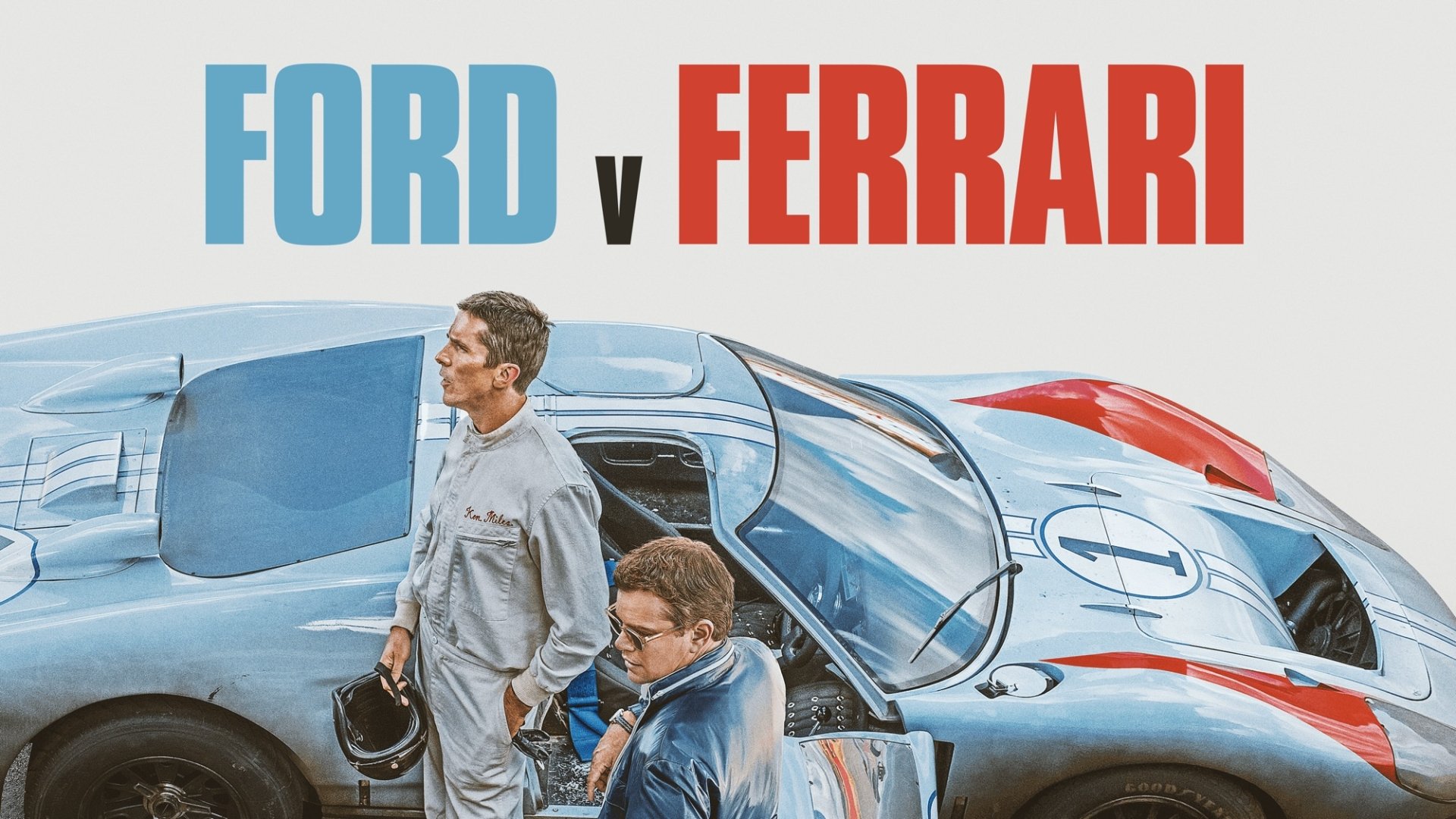 Download Matt Damon Christian Bale Movie Ford V Ferrari HD Wallpaper