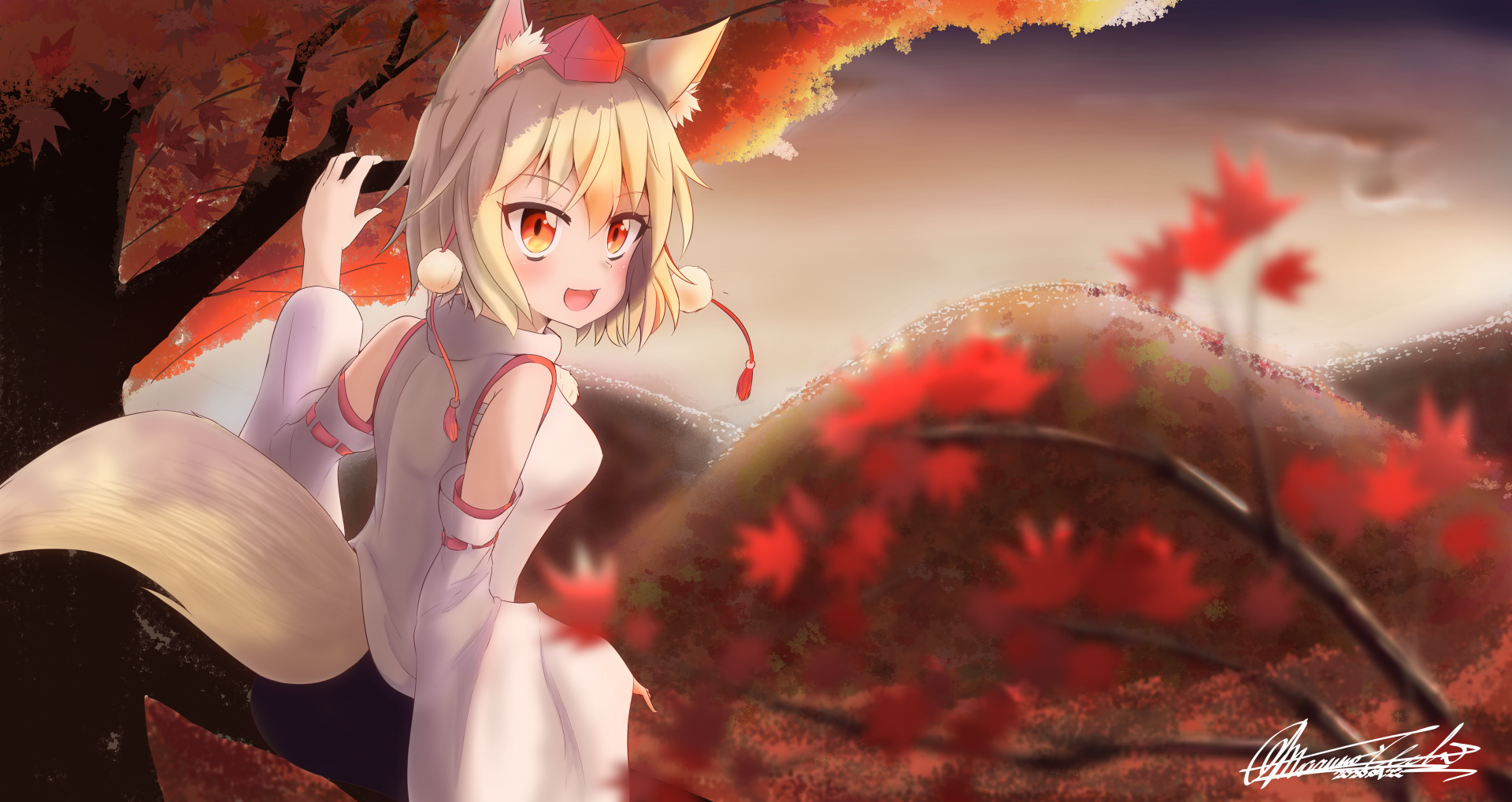 Download Momiji Inubashiri Anime Touhou 4k Ultra HD Wallpaper by まるのうち/丸ノ内