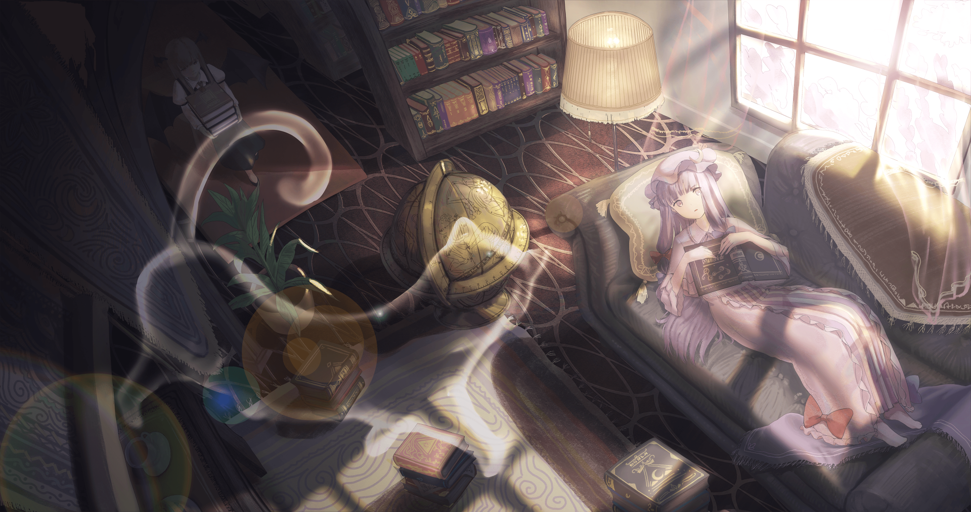 Download Patchouli Knowledge Anime Touhou 4k Ultra HD Wallpaper by ひめか