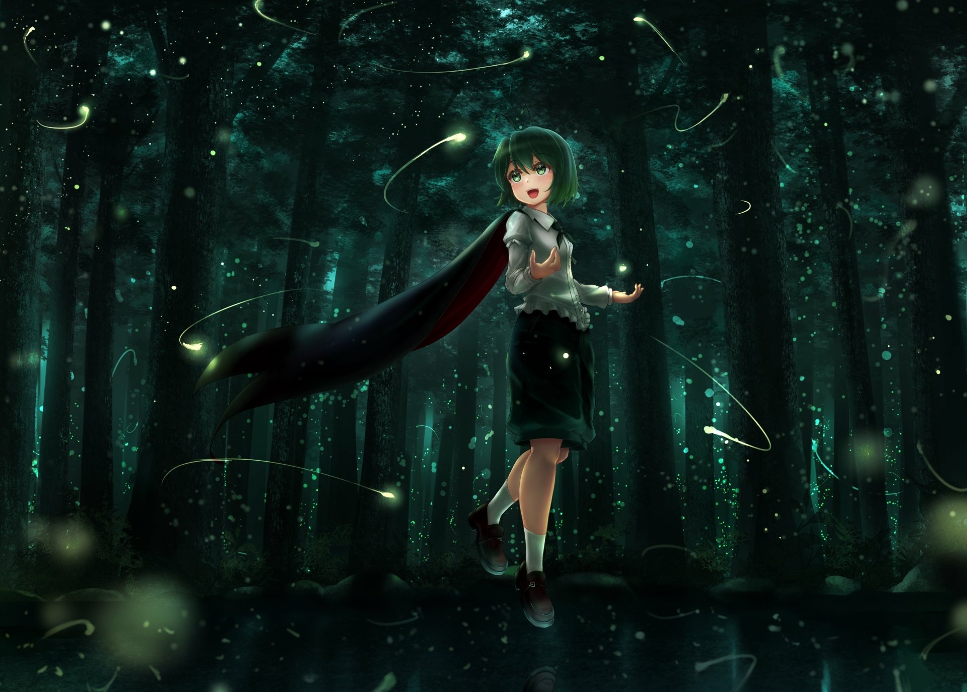 Download Wriggle Nightbug Anime Touhou HD Wallpaper by kyeftss