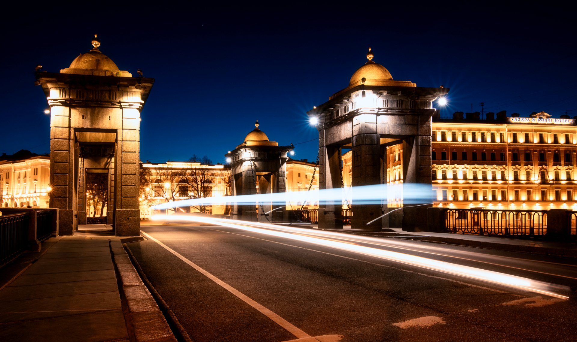 Download Night Road Light Photography Time Lapse HD Wallpaper by Yuri Stolypin