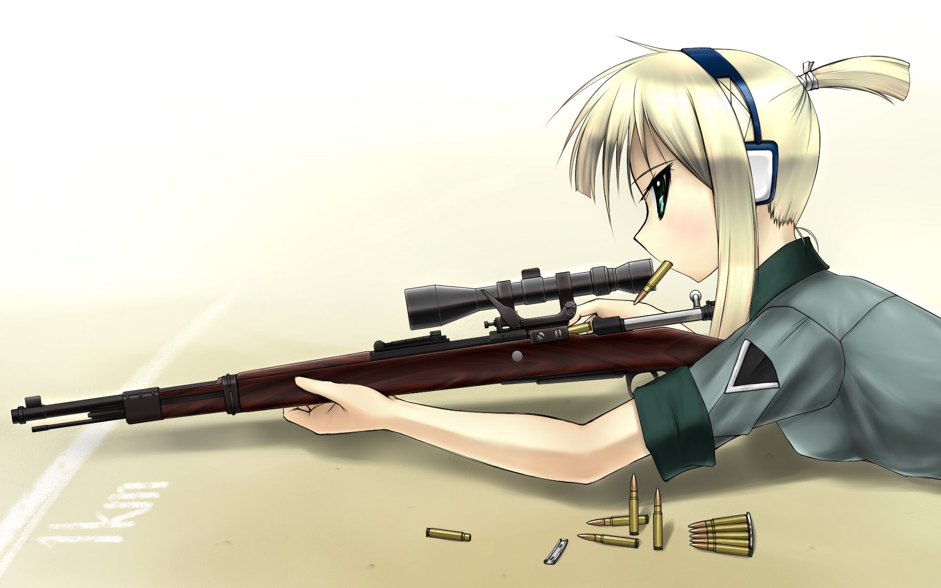 Download Anime Material Sniper HD Wallpaper