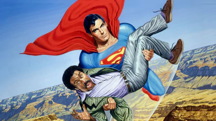 Richard Pryor Christopher Reeves Clark Kent Superman movie Superman III HD Desktop Wallpaper | Background Image