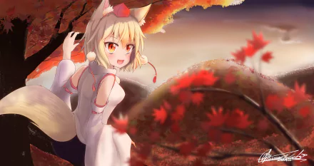 Momiji Inubashiri Anime Touhou HD Desktop Wallpaper | Background Image