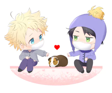 Tweek Tweak blonde blue eyes green eyes Craig Tucker Stripe (South Park) TV Show South Park HD Desktop Wallpaper | Background Image