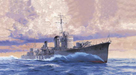 warship Japanese destroyer Yukikaze destroyer military Japanese Navy HD Desktop Wallpaper | Background Image