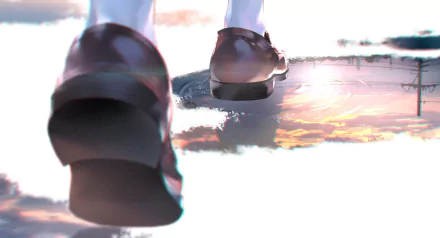 puddle Anime water HD Desktop Wallpaper | Background Image