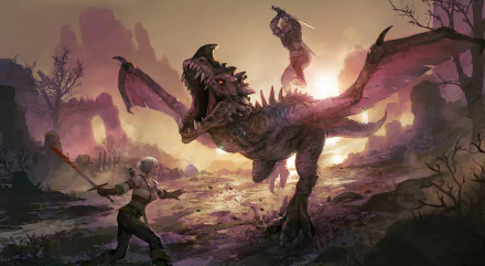 Geralt of Rivia Ciri (The Witcher) wyrm video game The Witcher 3: Wild Hunt HD Desktop Wallpaper | Background Image