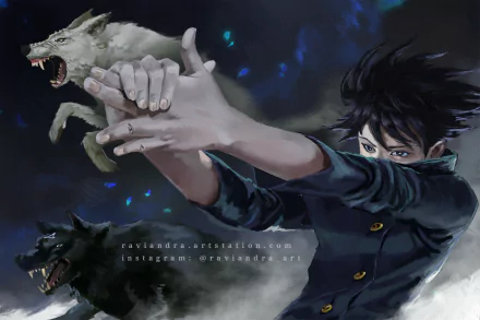 Megumi Fushiguro Anime Jujutsu Kaisen HD Desktop Wallpaper | Background Image