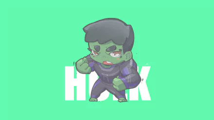 chibi Comic Hulk HD Desktop Wallpaper | Background Image