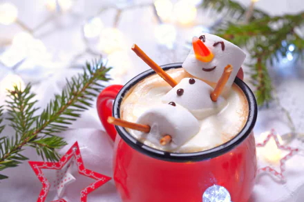 bokeh food marshmallow HD Desktop Wallpaper | Background Image