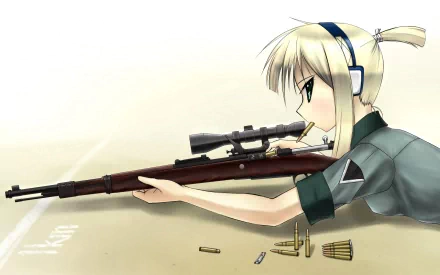 Anime Material Sniper HD Desktop Wallpaper | Background Image