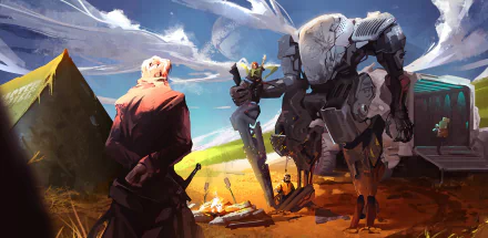 Sci Fi Mech HD Desktop Wallpaper | Background Image