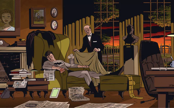 Alfred Pennyworth Bruce Wayne Comic Batman HD Desktop Wallpaper | Background Image