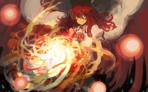 Utsuho Reiuji Anime Touhou HD Desktop Wallpaper | Background Image