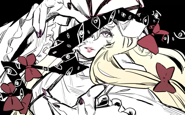 Yukari Yakumo Anime Touhou HD Desktop Wallpaper | Background Image