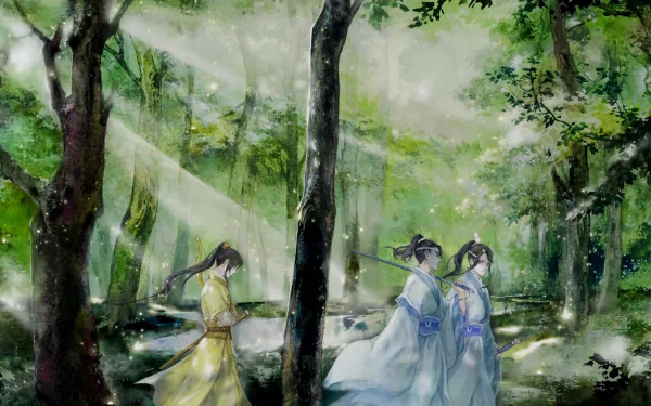 Jin Ling Lan Jingyi Lan Sizhui Anime Mo Dao Zu Shi HD Desktop Wallpaper | Background Image