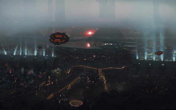 Sci Fi City Cityscape HD Wallpaper | Background Image