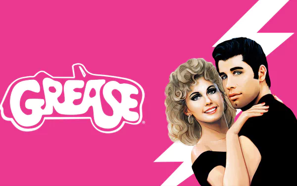 John Travolta Olivia Newton-John movie Grease HD Desktop Wallpaper | Background Image