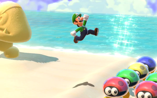 Luigi video game Super Mario 3D World + Bowser’s Fury HD Desktop Wallpaper | Background Image