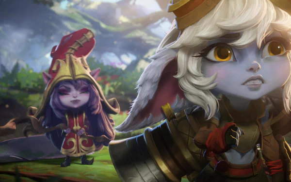 Lulu (League Of Legends) Tristana (League Of Legends) video game Legends of Runeterra HD Desktop Wallpaper | Background Image