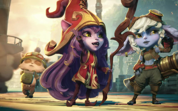 Tristana (League Of Legends) Lulu (League Of Legends) Teemo (League Of Legends) video game Legends of Runeterra HD Desktop Wallpaper | Background Image