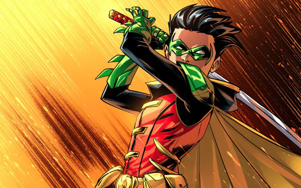 black hair Damian Wayne DC Comics Robin (DC Comics) Comic HD Desktop Wallpaper | Background Image