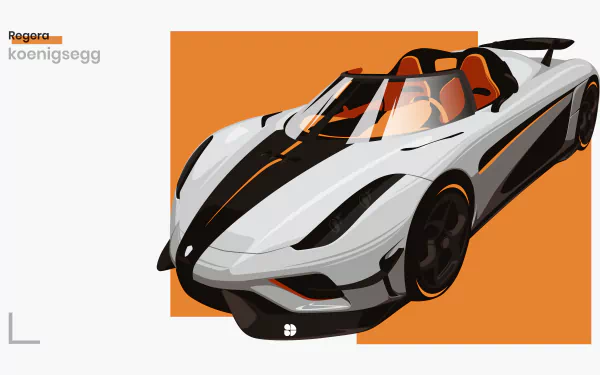  Koenigsegg Regera wallpaper design by sumandas094