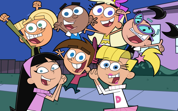 TV Show The Fairly OddParents Timmy Turner A.J. Chester McBadbat Chloe Carmichael Trixie Tang Tootie Veronica HD Wallpaper | Background Image