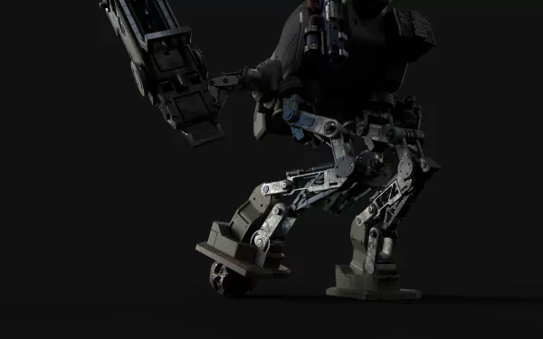 skull machine high tech CGI 3D Sci Fi robot HD Desktop Wallpaper | Background Image