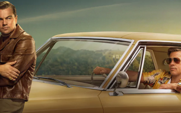 Leonardo Dicaprio Brad Pitt movie Once Upon A Time In Hollywood HD Desktop Wallpaper | Background Image