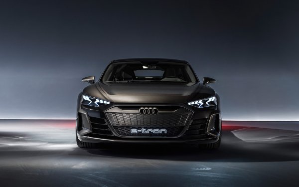 Vehicles Audi E-Tron GT Audi Concept Car Electric Car Luxury Car Grand Tourer Sedan Black Car Car HD Wallpaper | Background Image