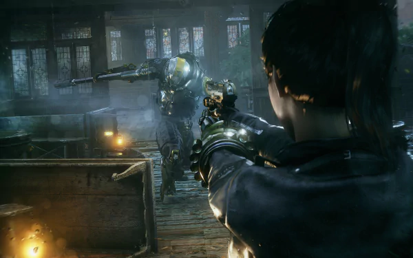 gun video game Bright Memory: Infinite HD Desktop Wallpaper | Background Image