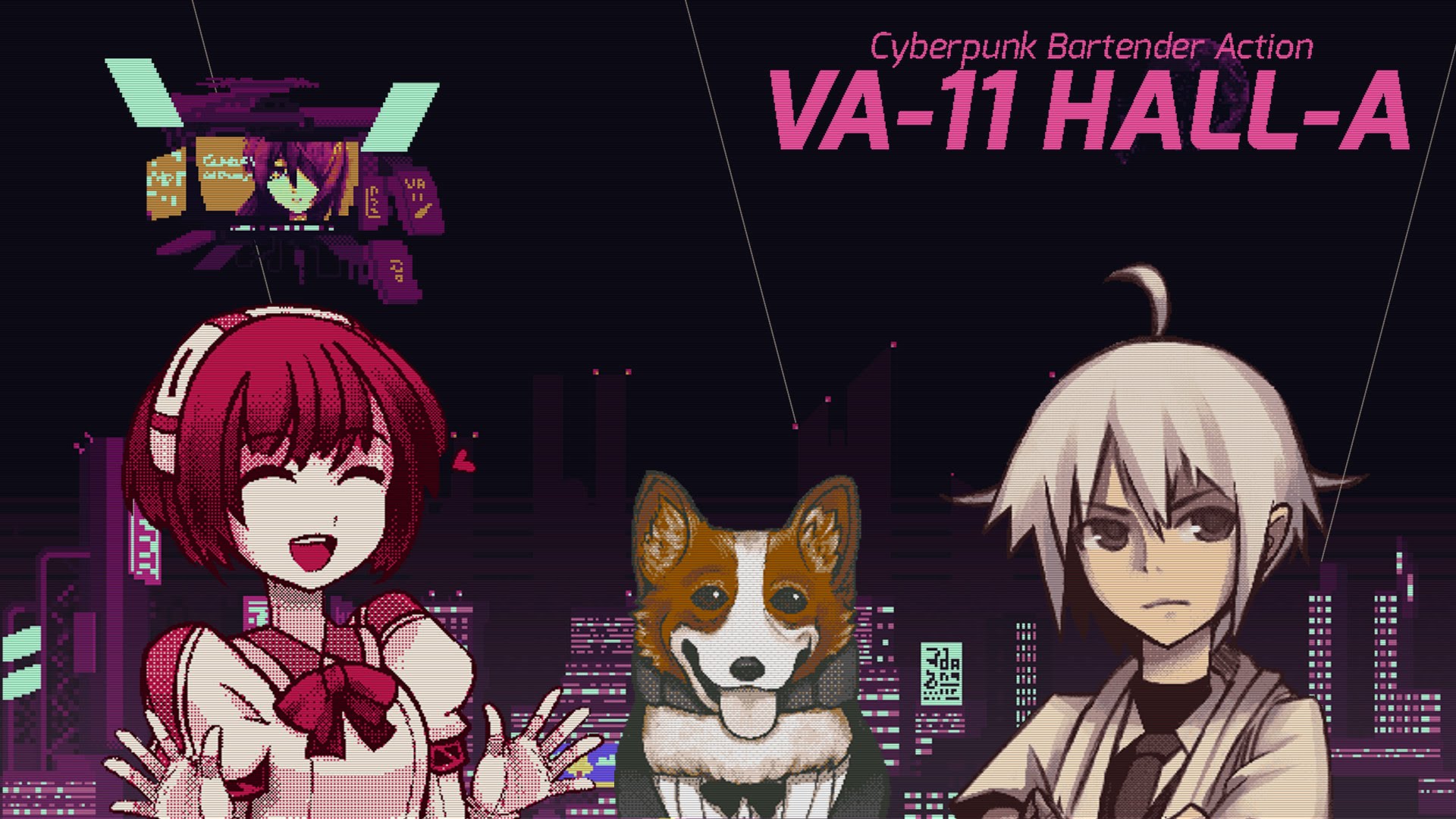 Cyberpunk dog HD wallpaper background