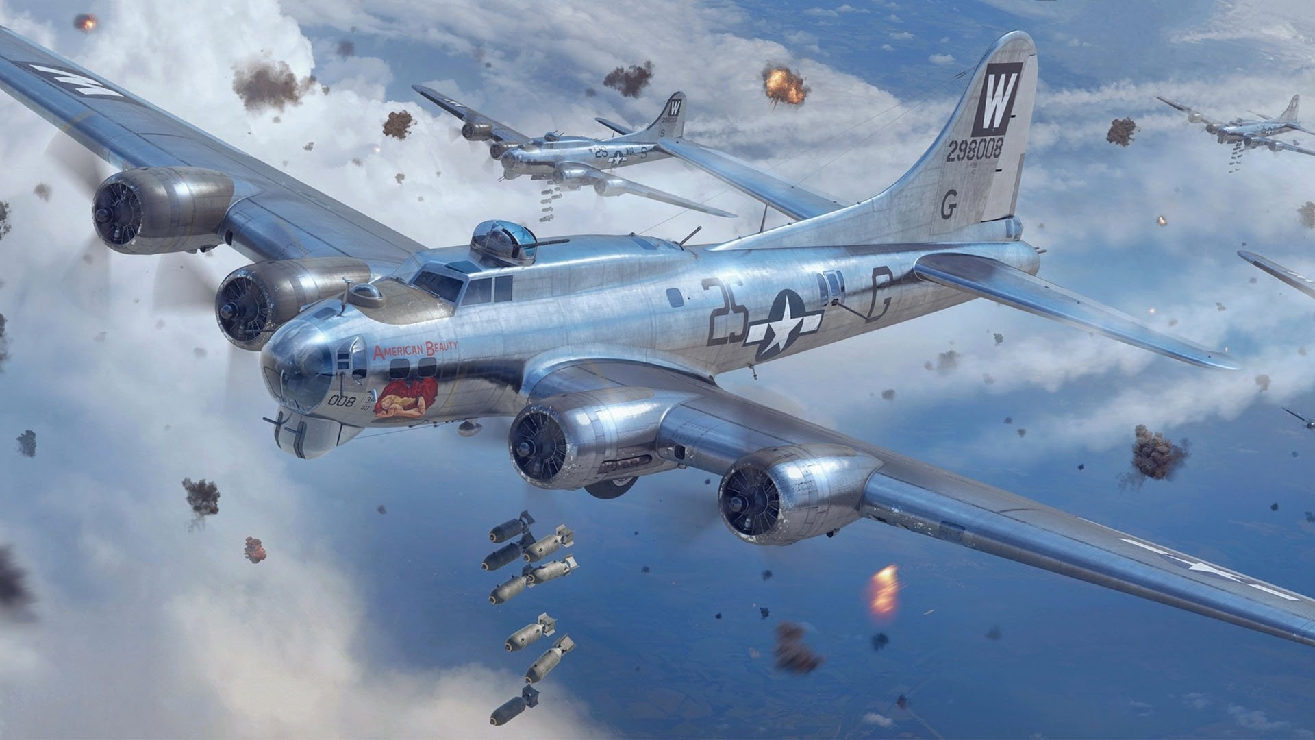 Download Bomber Warplane Aircraft Military Boeing B-17 Flying Fortress ...