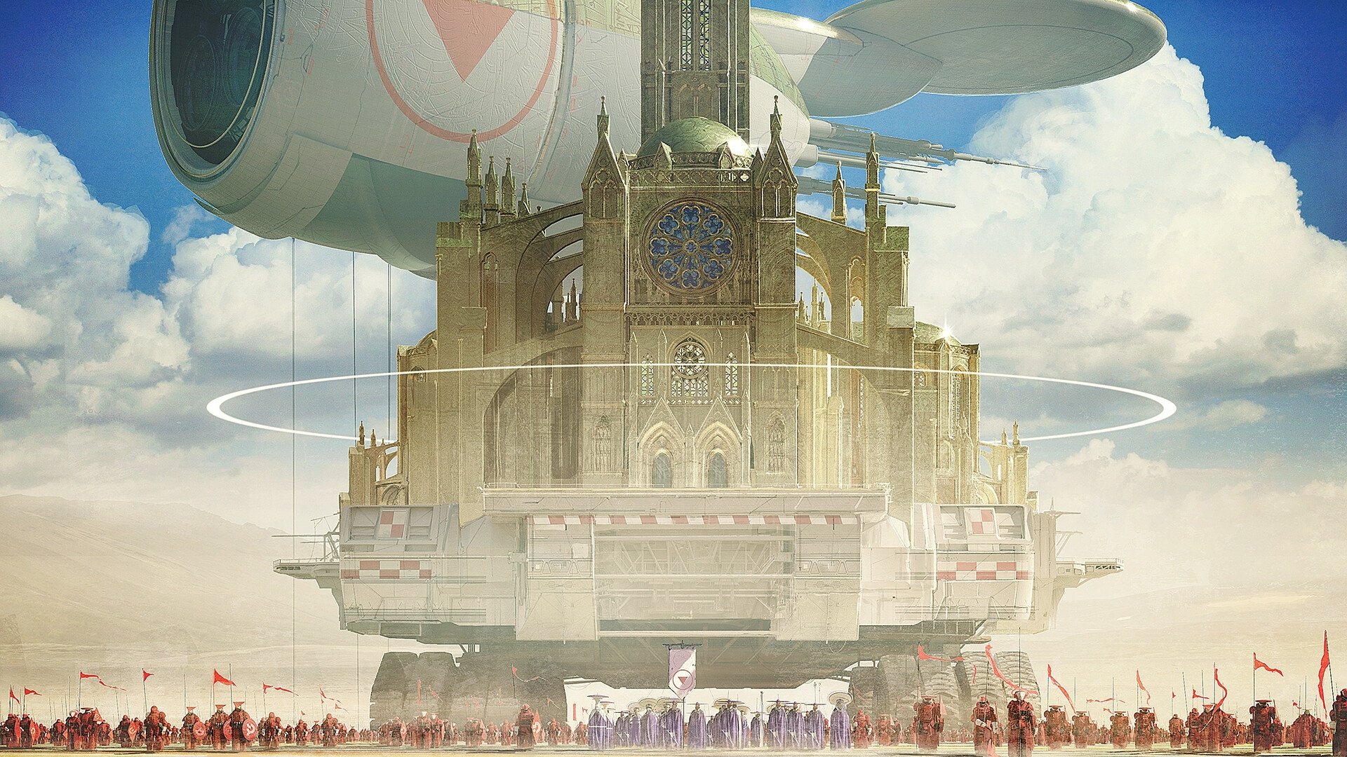 Download Army Cathedral Sci Fi Building HD Wallpaper by DOFRESH