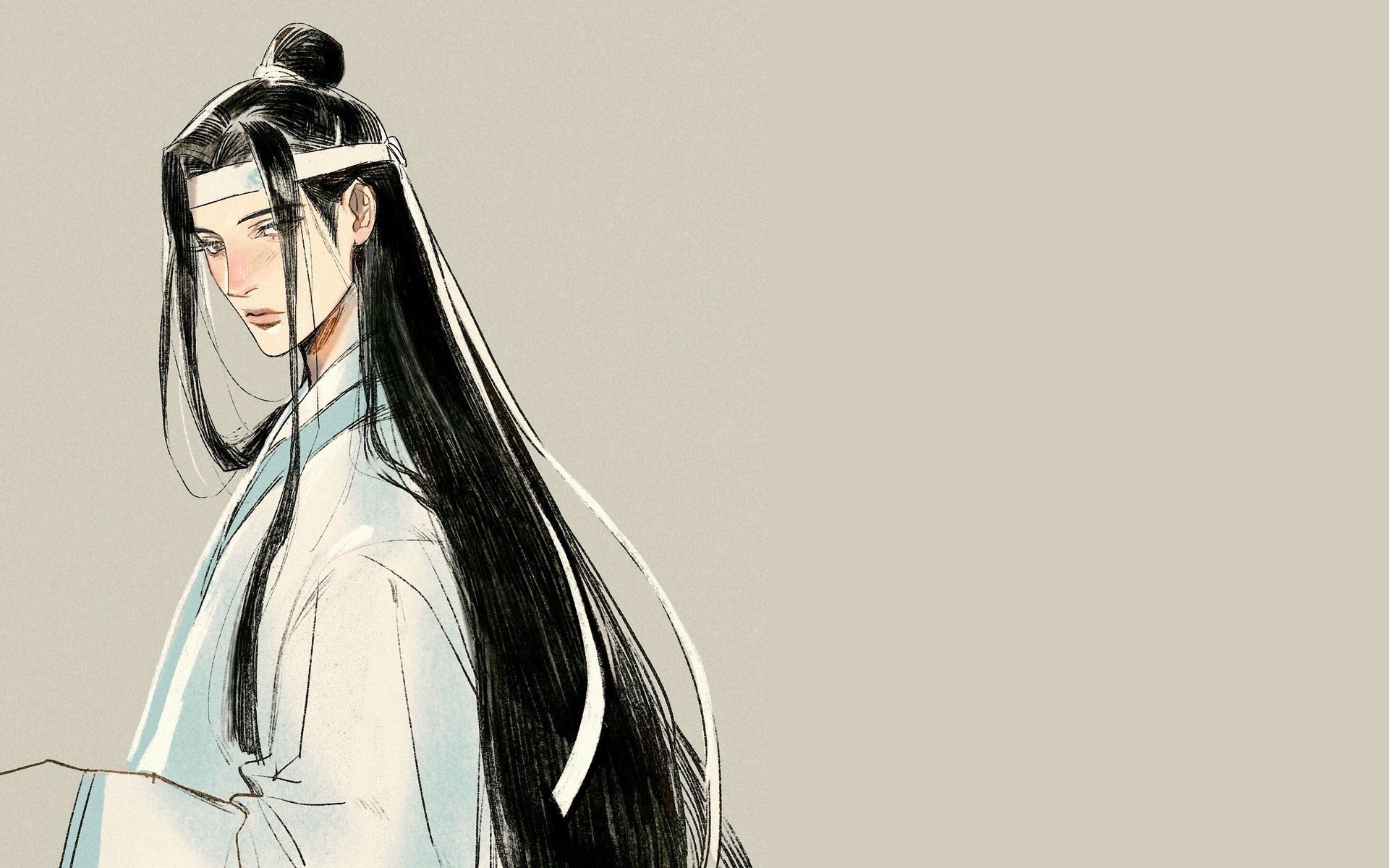 Download Lan Wangji Anime Mo Dao Zu Shi HD Wallpaper