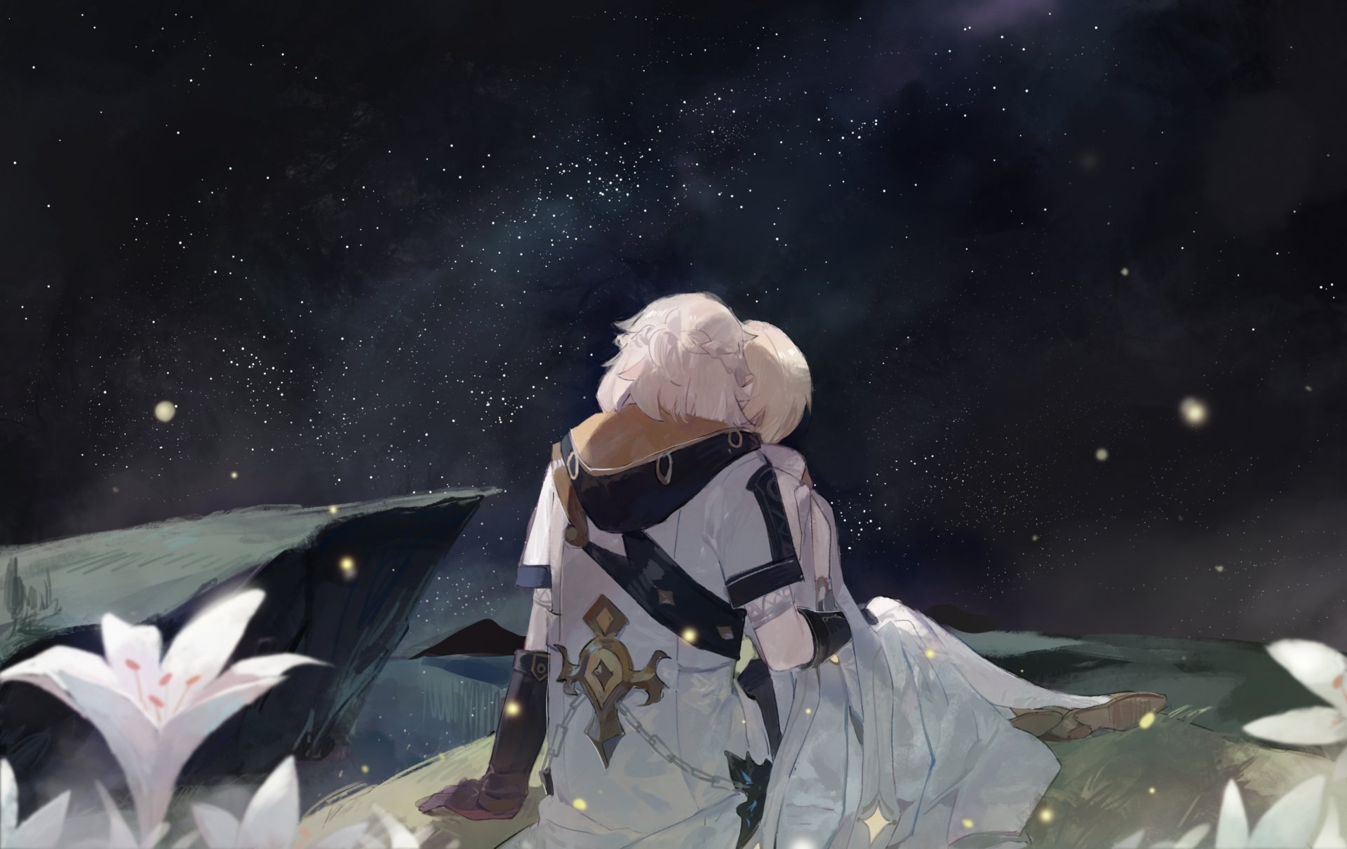 Download Lumine (Genshin Impact) Albedo (Genshin Impact) Video Game Genshin Impact HD Wallpaper by CHAjott64