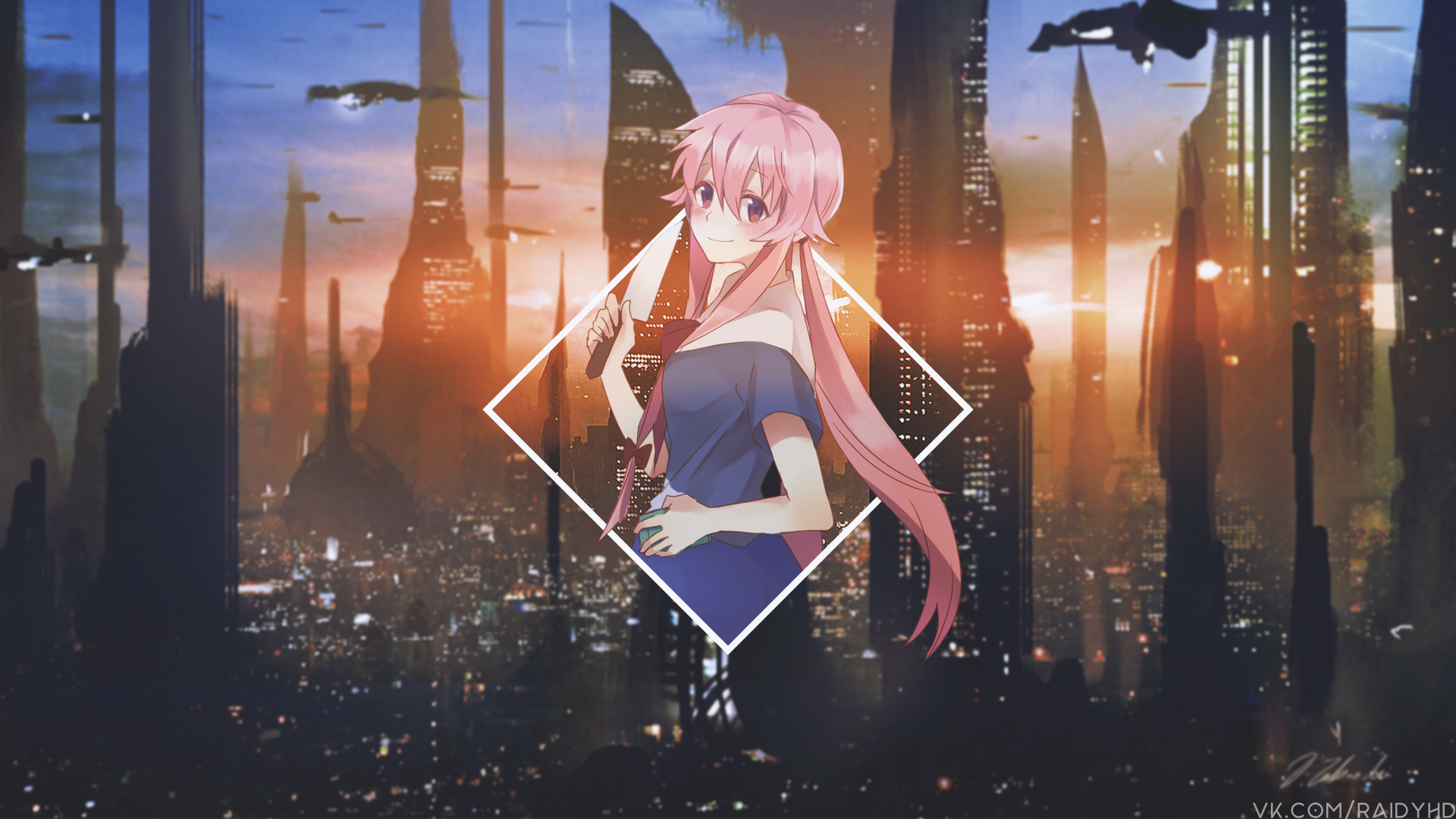 Download Yuno Gasai Anime Mirai Nikki 4k Ultra HD Wallpaper