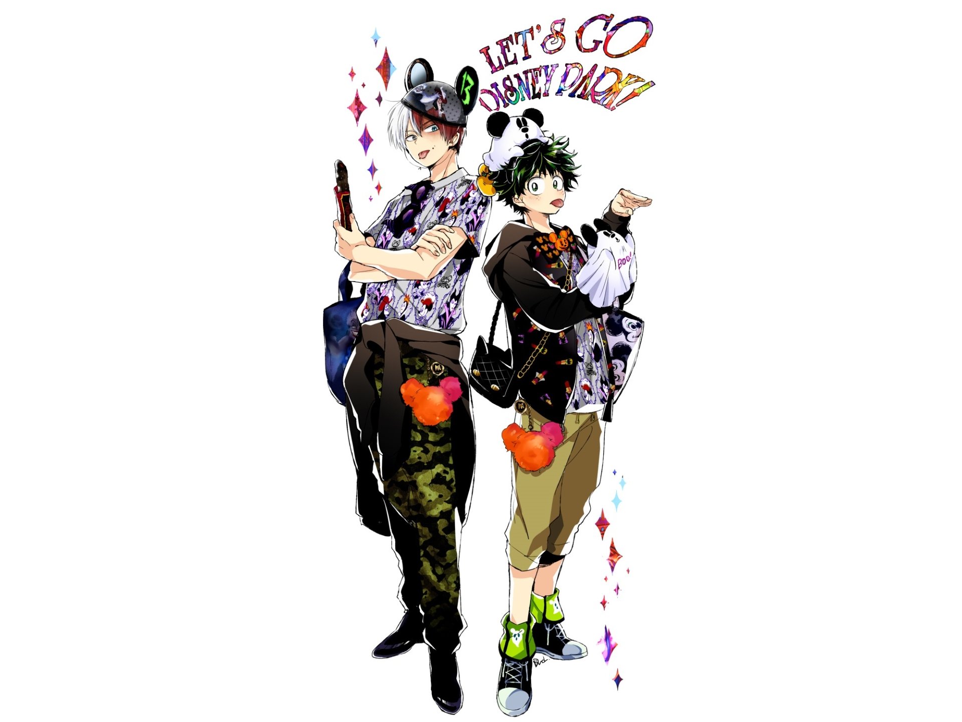 Download Izuku Midoriya Shoto Todoroki Anime My Hero Academia HD Wallpaper by dnd