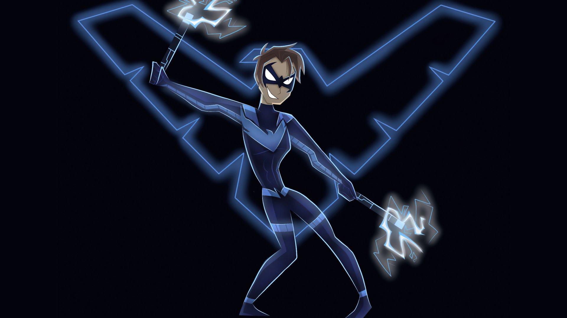 Download Nightwing DC Super Hero Girls Dick Grayson DC Comics TV Show 4k Ultra HD Wallpaper by k0raKumori