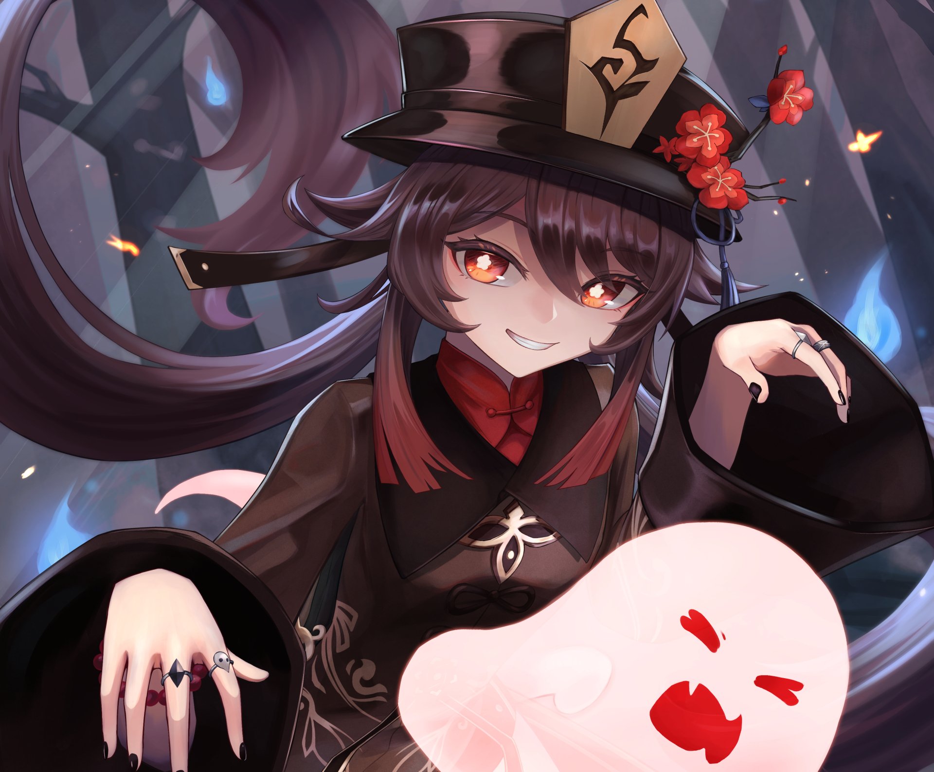 Download Hu Tao Video Game Genshin Impact HD Wallpaper by Tatty